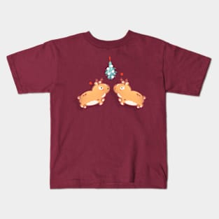Kissy Reindeers Kids T-Shirt